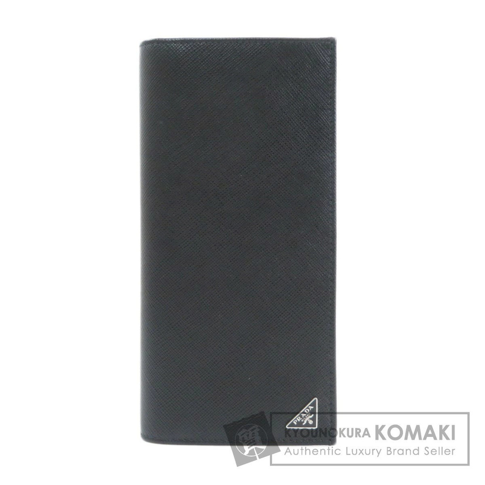 Prada Plate Long Wallet Leather
